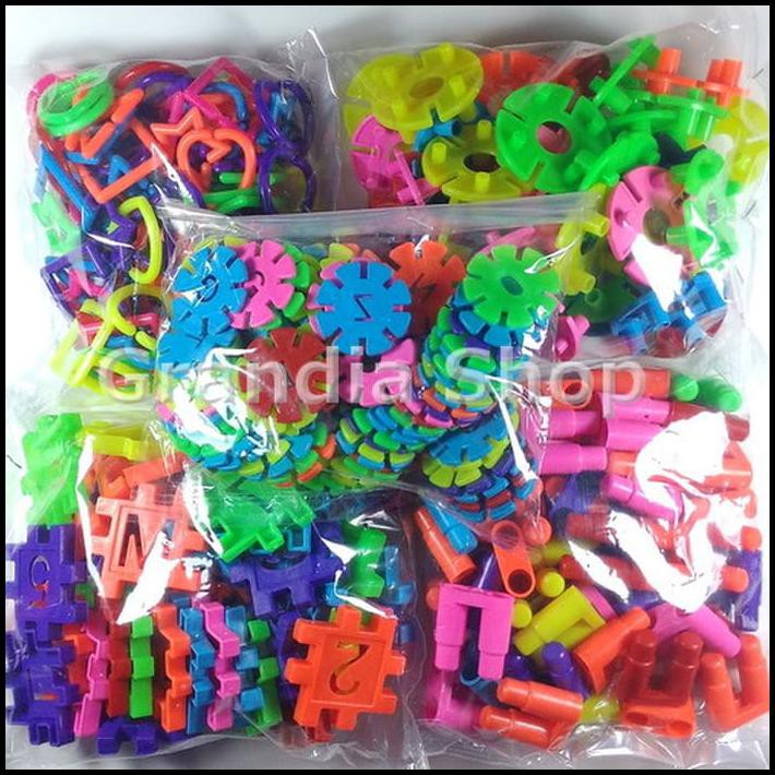 KUALITAS PREMIUM STARTER PACK BOMBIK TAZOS KOMPOR GEOMETRI KUBUS ROKET MAINAN EDUKATIF