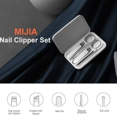 Mijia Nail Clipper Kit set Stainless Steel - 5 in 1 Gunting Kuku