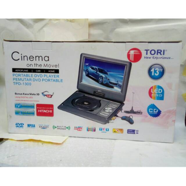 PORTABLE DVD PLAYER TPD 1300