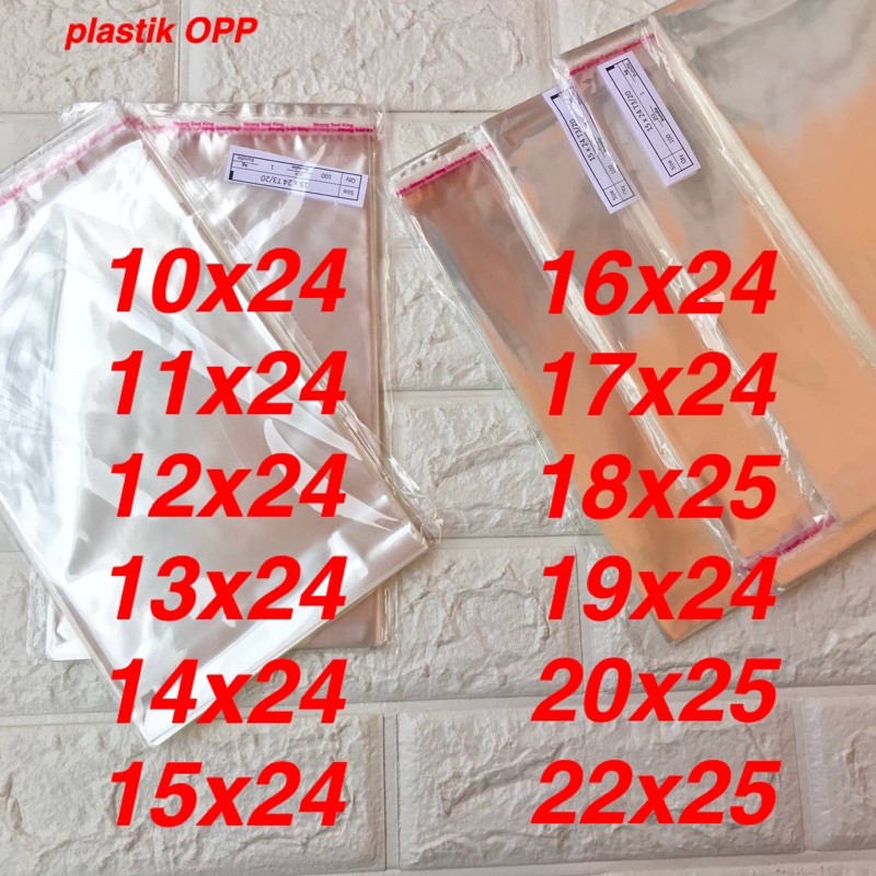 PLASTIK HIJAB KERUDUNG JILBAB / PLASTIK OPP PAKAI LEM