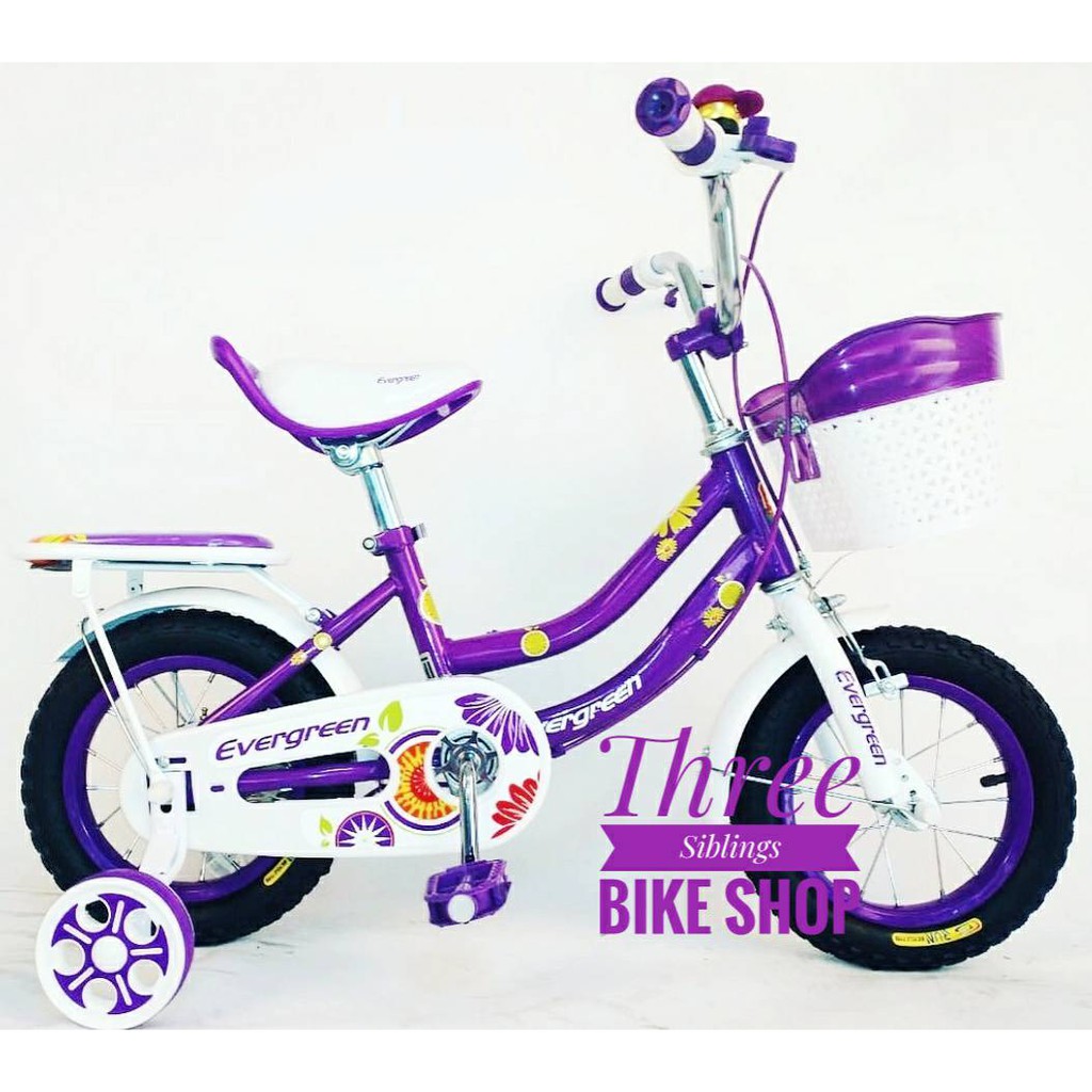 SEPEDA ANAK EVERGREEN DAISY 12 INCH WARNA UNGU