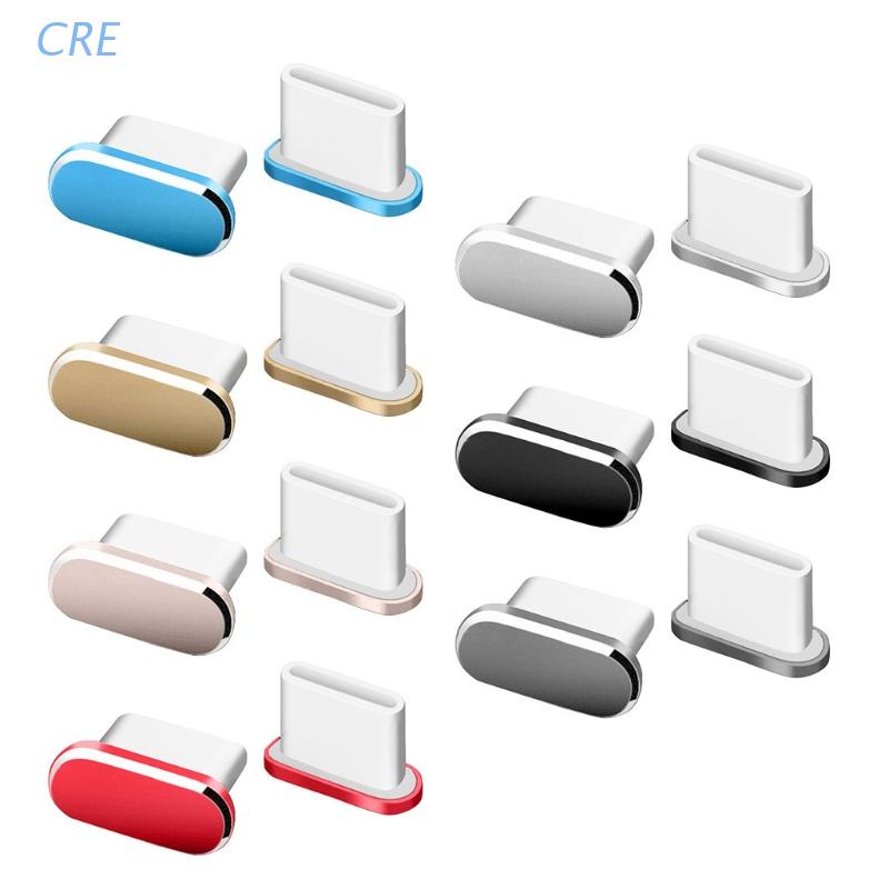 Cre Cover Pelindung Plug Usb Tipe C Anti Debu Bahan Silikon Untuk Handphone Universal