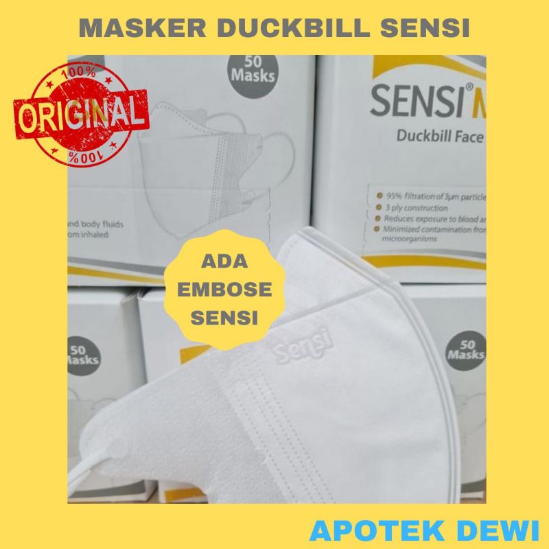 Masker Sensi Mask Duckbill Face Mask isi 50 pcs