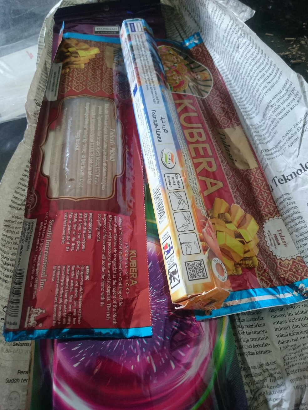 Dupa Hio Aura Shree Pouch Plastik Isi 100 Batang By India Darshan