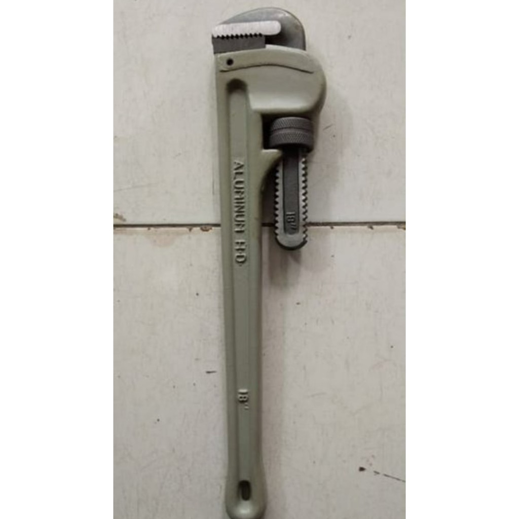Murah Kunci Pipa 18 inch Gagang Aluminium Kunci Pipa Air Ledeng PDAM 450mm