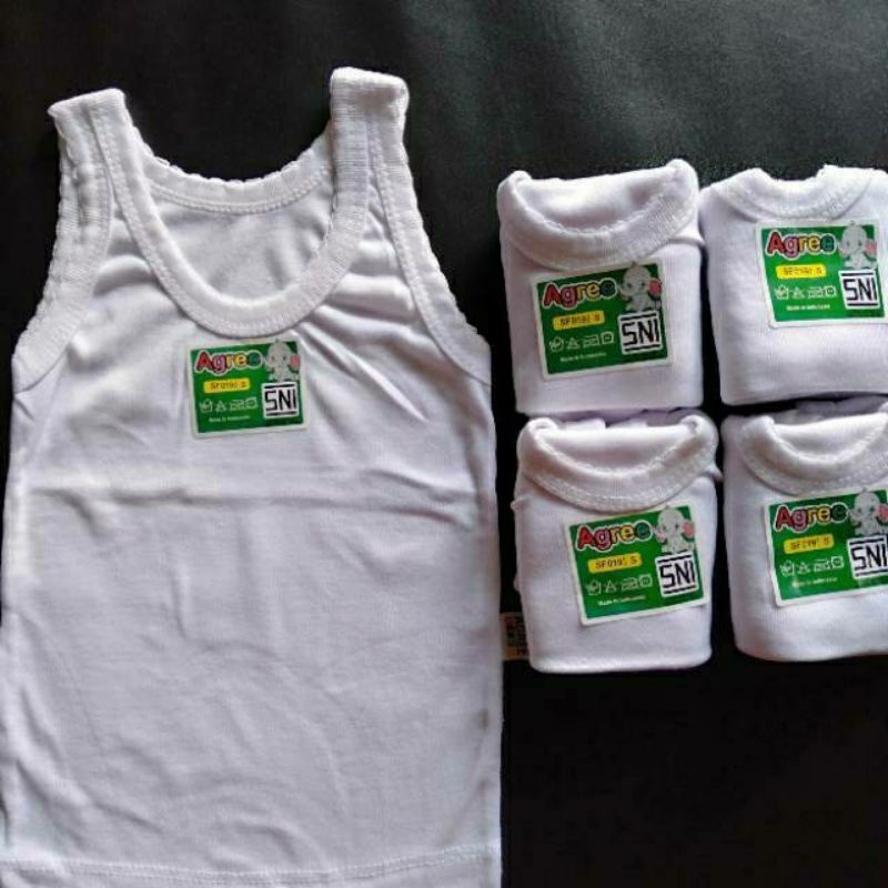 2pcs SINGLET AGREE KIDS / KAOS DALAM AGREE KIDS