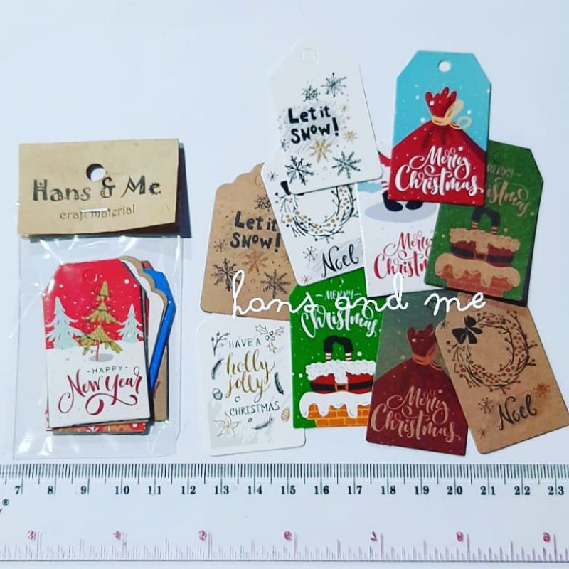 

Hang Tag Mini Hangtag Natal Random 10pcs (tanpa tali)