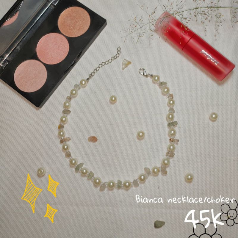 Bianca necklace/choker (kalung/choker Bianca) handmade jewelry