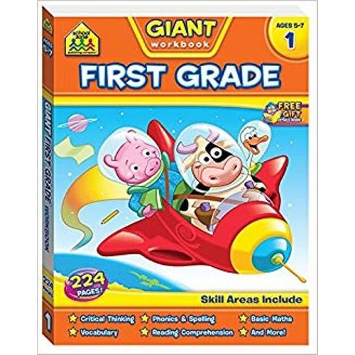 School Zone Giant First Grade Workbook