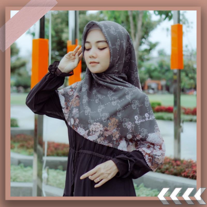 Jilbab Hijab Segi Empat Linalivia Obelia Laser Cut Voal Ultrafine Terbaru Segiempat Krudung Wanita C