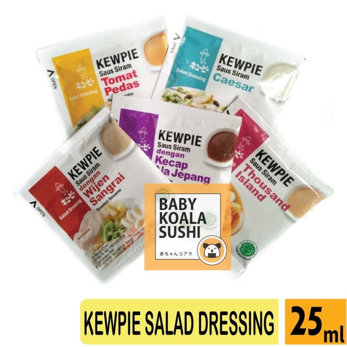 

Ge602G Kewpie Salad Dressing Mix Wijen Sangrai, Kecap Jepang, Thousand Island - Soy Sauce Sd