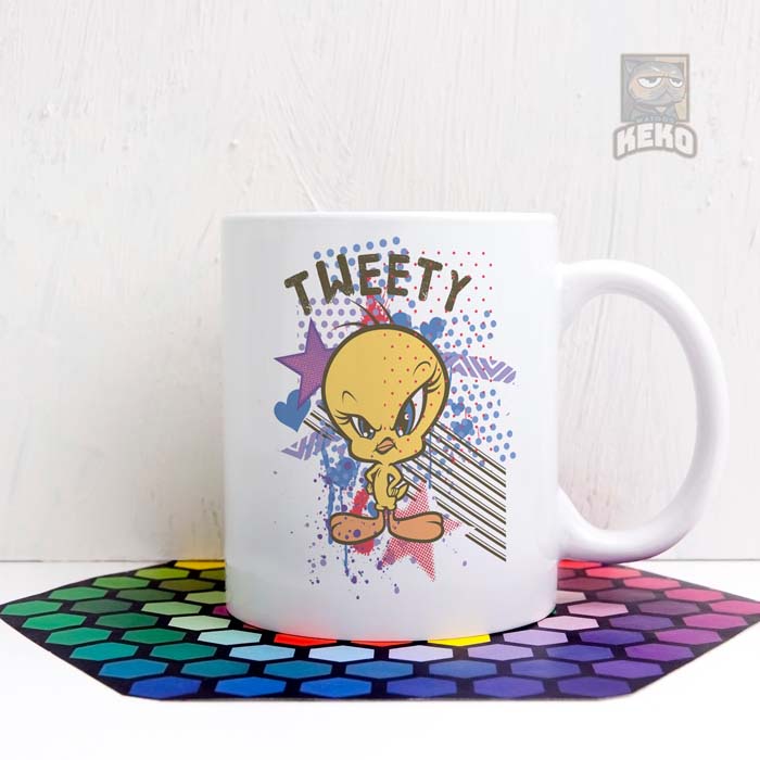 Mug Keramik Tweety Angry 2 Coffee