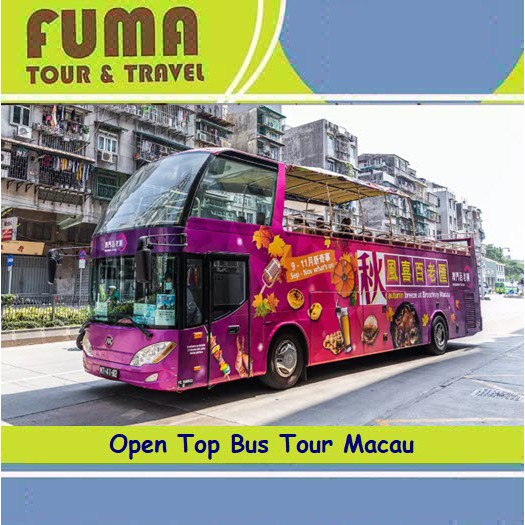 Tiket Open Top Bus Tour Macau