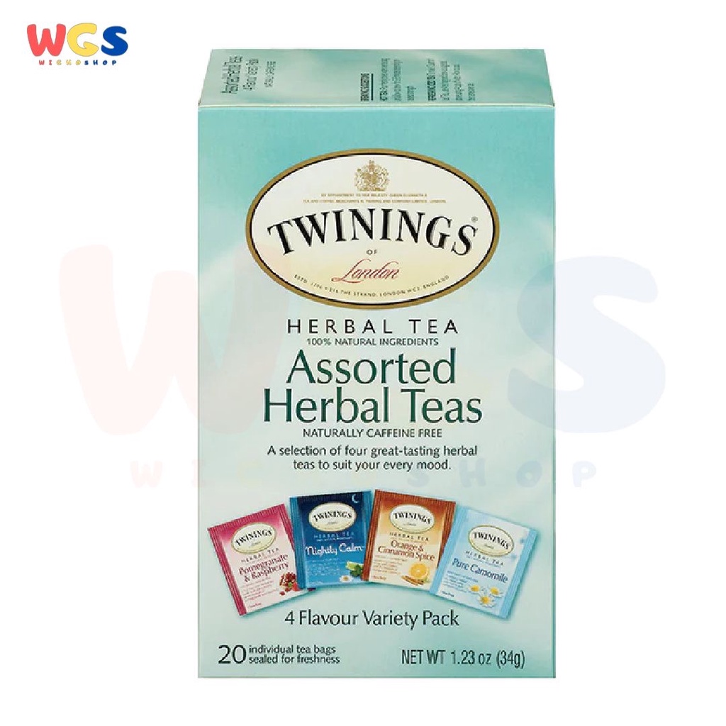 Twinings of London Assorted Herbal Tea Caffeine Free 20s x 1.7g