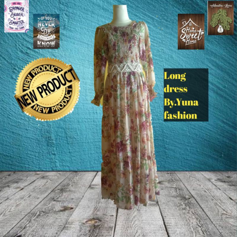 Long Dress By. YUNA FASHION (New Product)