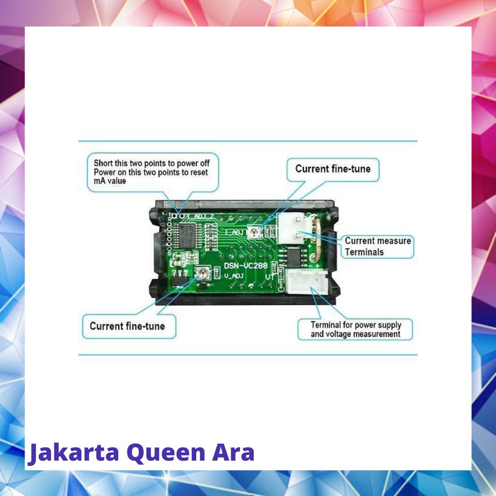 Alat Pengukur Listrik Voltmeter Ammeter LED - GN-011