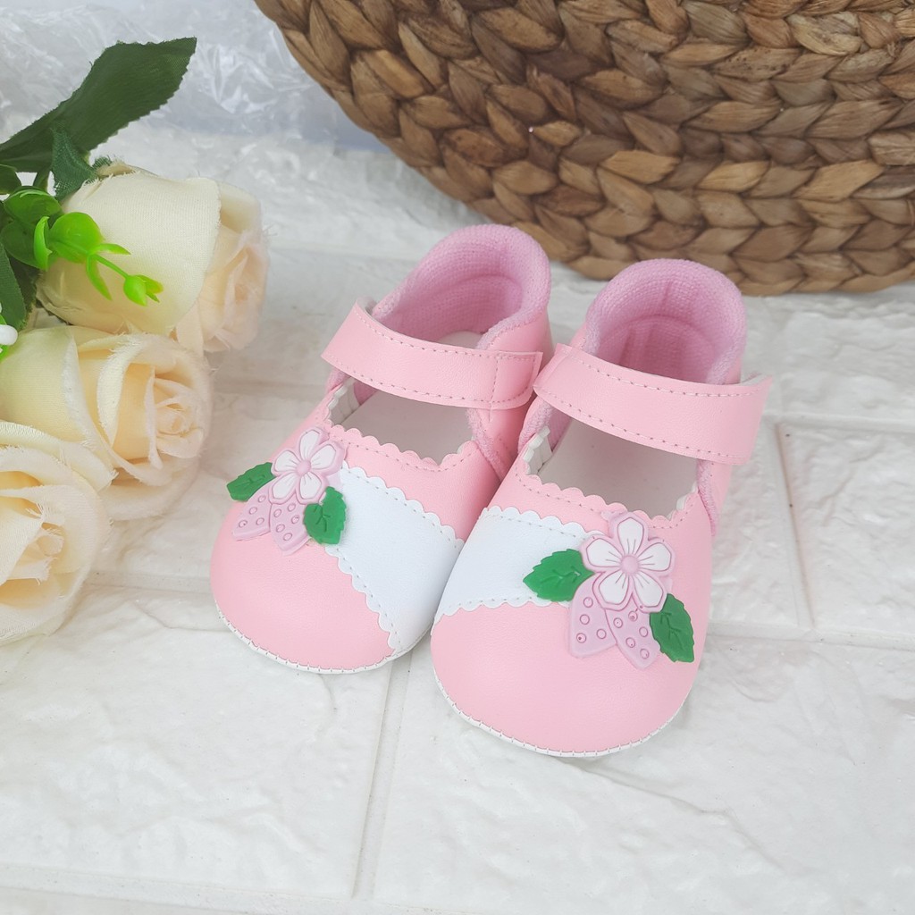 [TAMAN SEPATUKU] SEPATU TRENDY MURAH PREWALKER ANAK PEREMPUAN MOTIF BUNGA DAUN GPX02