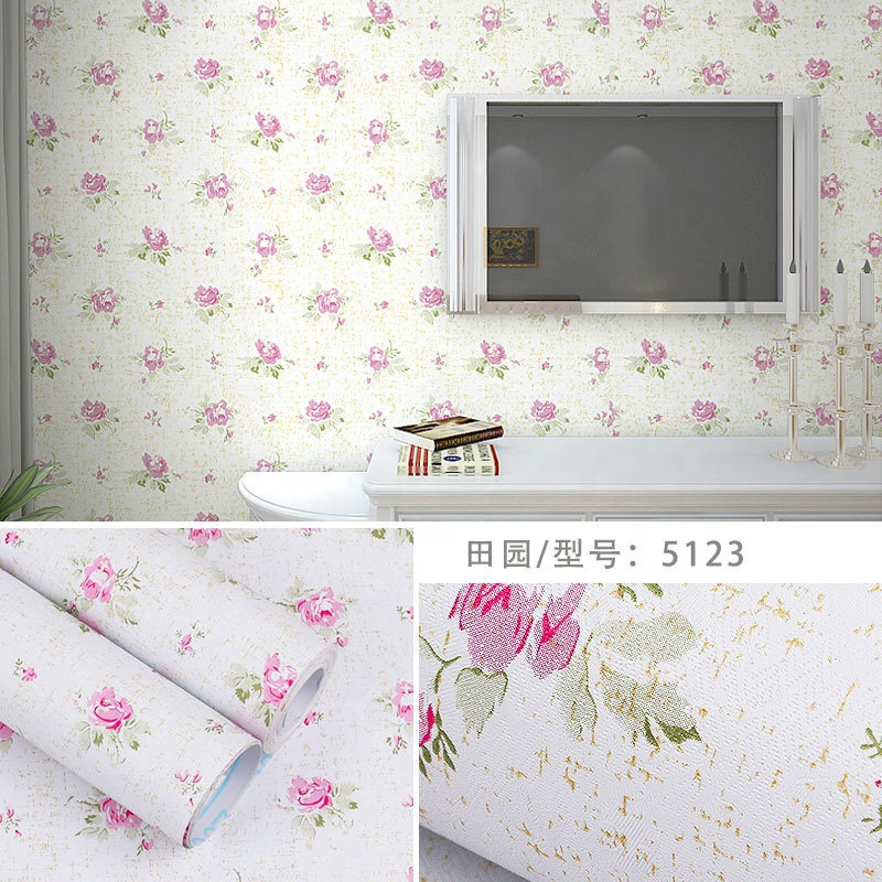 Wallpaper Dinding Shabby pink Dasar Putih