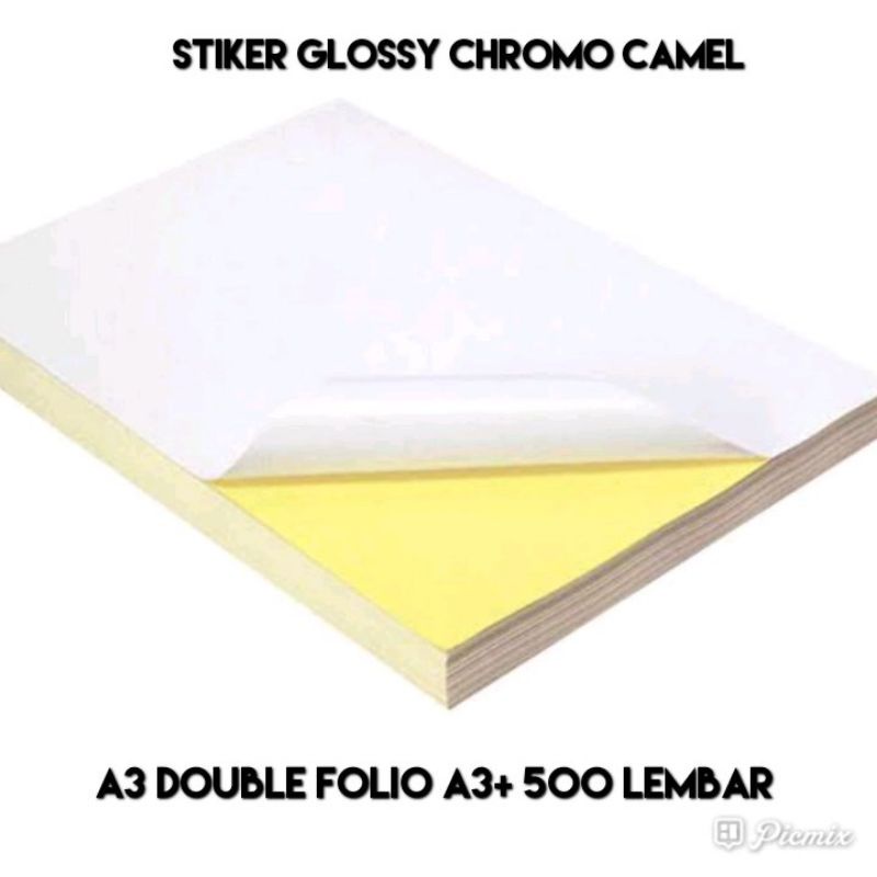 

Stiker Glossy Chromo Camel A3+/A3/double Folio isi 500 Lembar