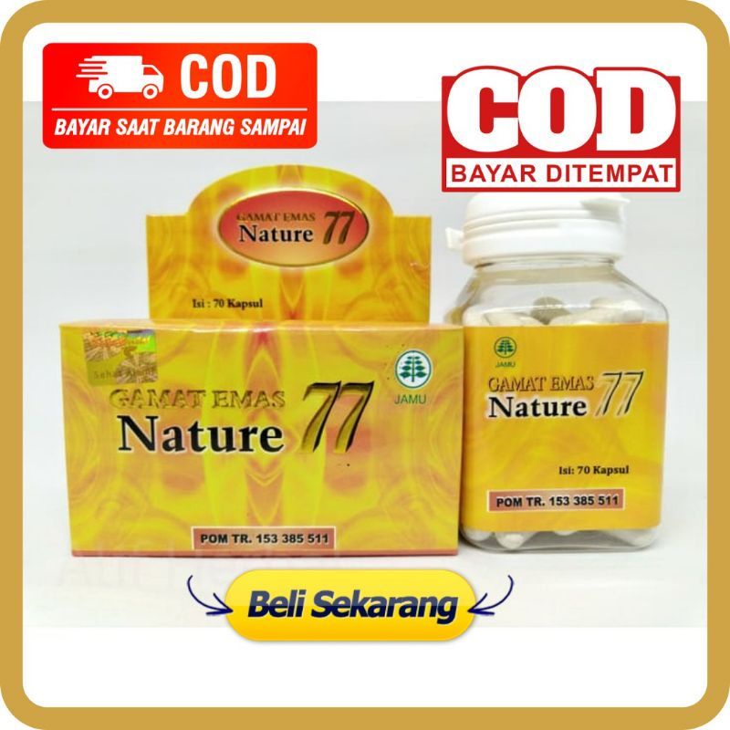 ( original ) Kapsul Gamat Emas Nature 77 Original Jelly Gamat Gold Nature 77 Asli