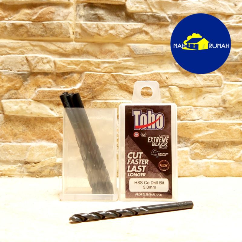 Mata Bor Besi Stainless Steel HSS Cobalt - TOHO 5mm 5 mm (1pcs)