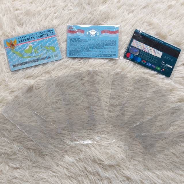 

Plastik pelindung KTP/SIM/ID CARD 6 CM x 12 CM
