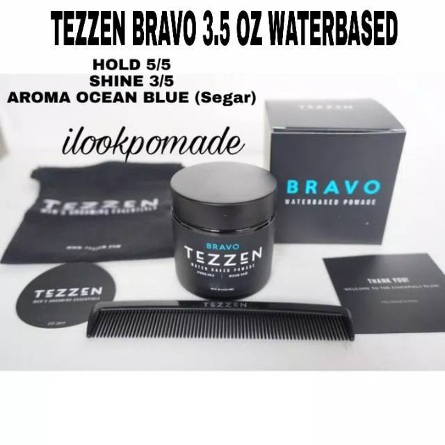 TEZZEN POMADE BRAVO ALPHA WATERBASED SUDAH BPOM FREE SISIR POUCH DLL