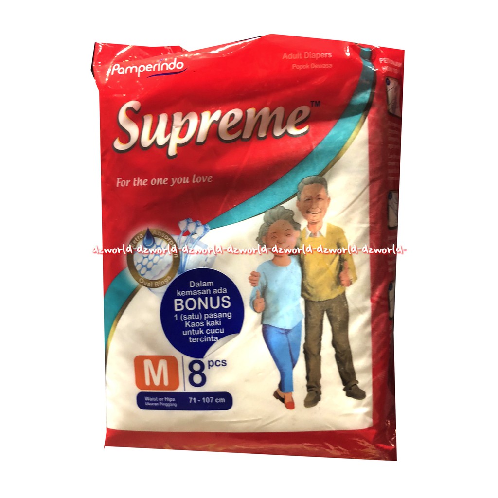 Supreme M 8 Pcs Diapers Popok Dewasa Isi 8 Popok Dewasa Diaper Adult Orang Tua