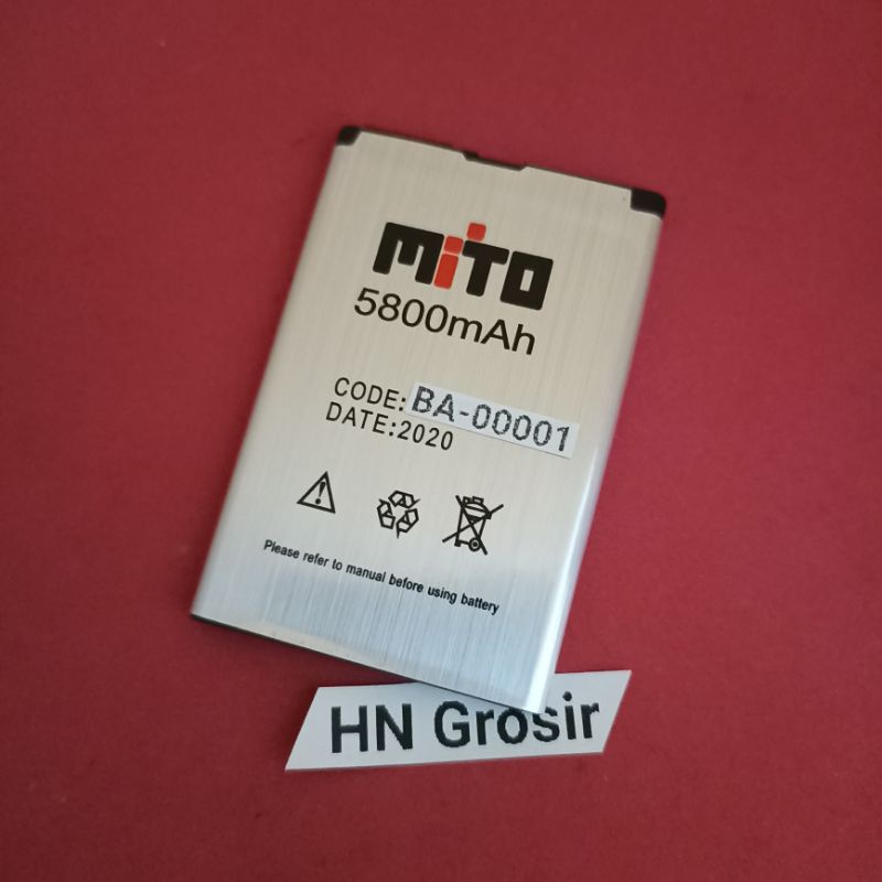 Baterai batre Mito 122Q / Mito 220 BA-00001 BA00001 Battery hp