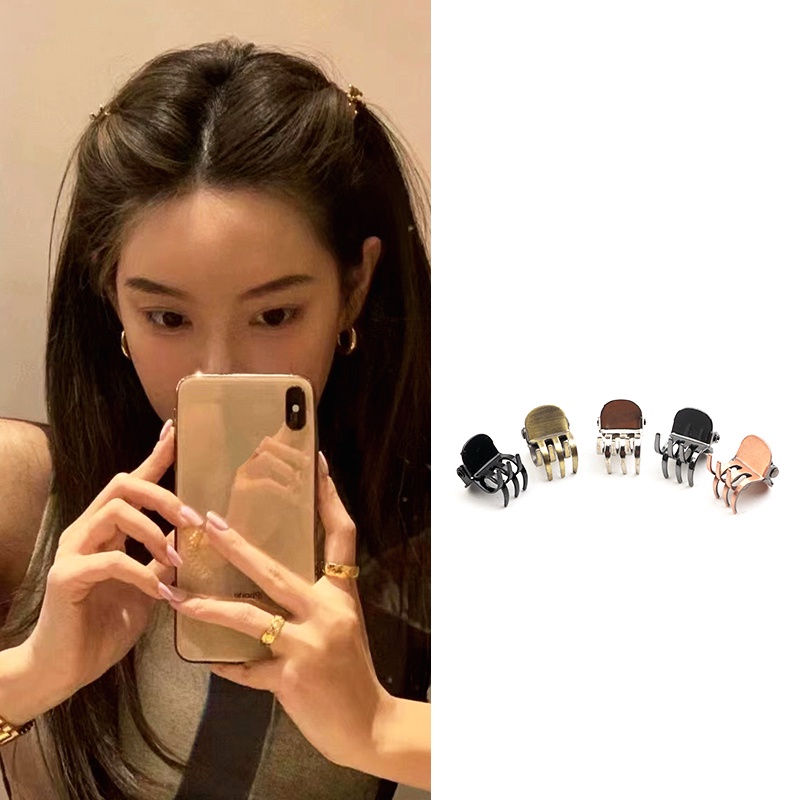 [Harga Grosir]Jepit Rambut Bentuk Kupu-Kupu 3D Bahan Metal Aksen Mutiara Untuk Wanita/Hot Sale