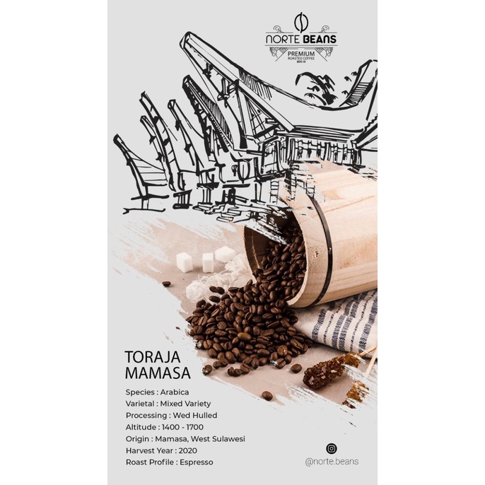 

Kopi Arabika TORAJA MAMASA SPECIAL 200 gr Coffee (BIJI) Kopi ESPRESSO
