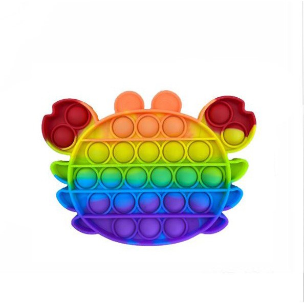 MAINAN ANAK POP IT MURAH POPIT SQUARE RAINBOW MULTICOLOR FIDGET PUSH BUBBLE PENGHILANG STRESS COD-KEPITING