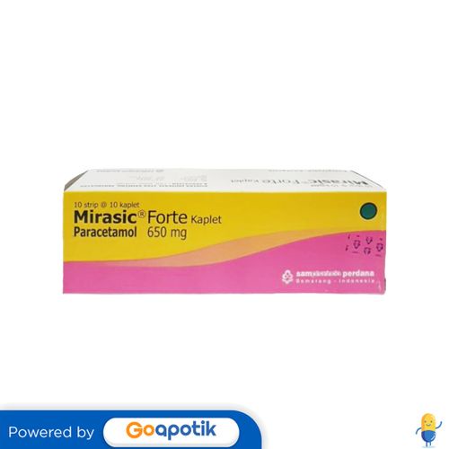 Mirasic Forte 650 Mg Box 100 Kaplet
