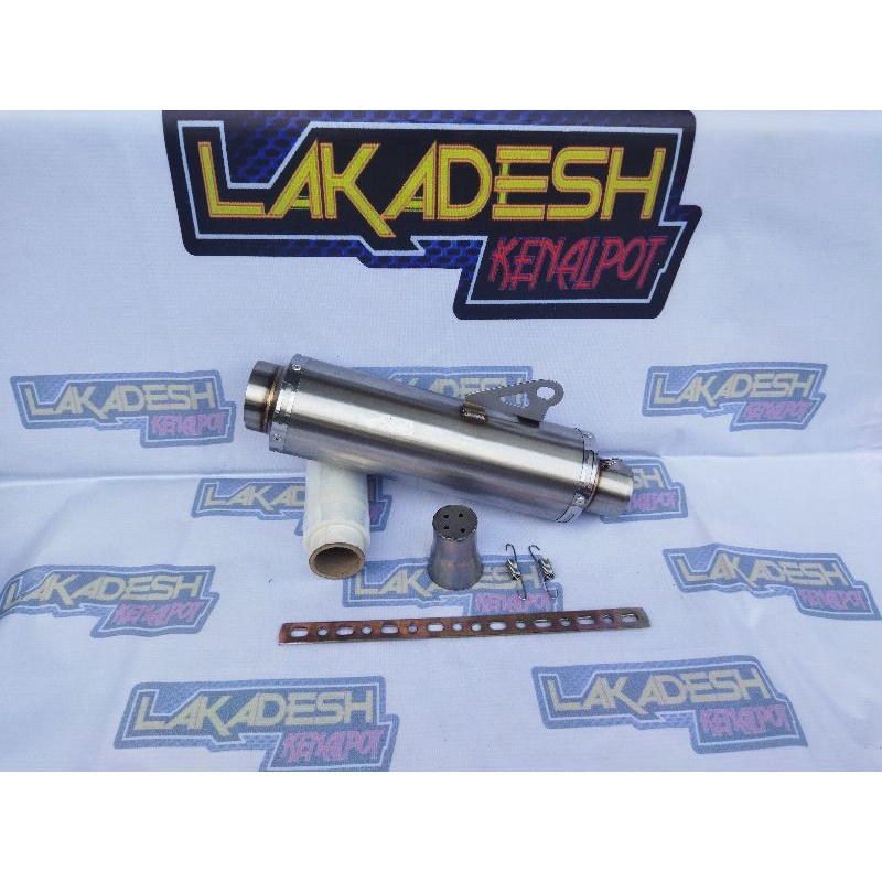 KNALPOT POLOS FFA (INLET 50) BEAT MIO VARIO AEROX SCOOPY NMAX PCX LEXI ADV GENIO FREEGO XRIDE DLL