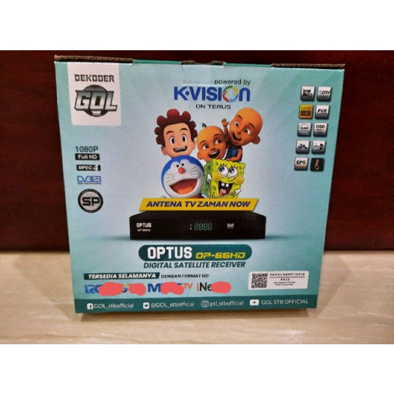 K-vision receiver Optus OP 66 HD (bukan C-2000 BROMO)