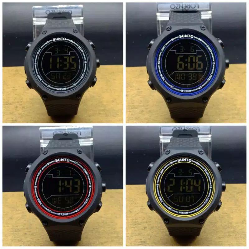 GUCI GUDANG SALE  Jam Tangan Pria Sunto Skymax Digital Rubber Sporty