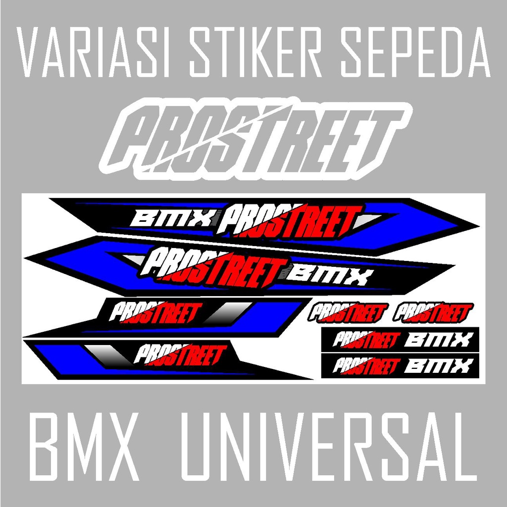 STIKER SEPEDA BMX PROSTREET EMBLEM SEPEDA BMX - STRIPING DECAL SEPEDA - UNIVERSAL 04