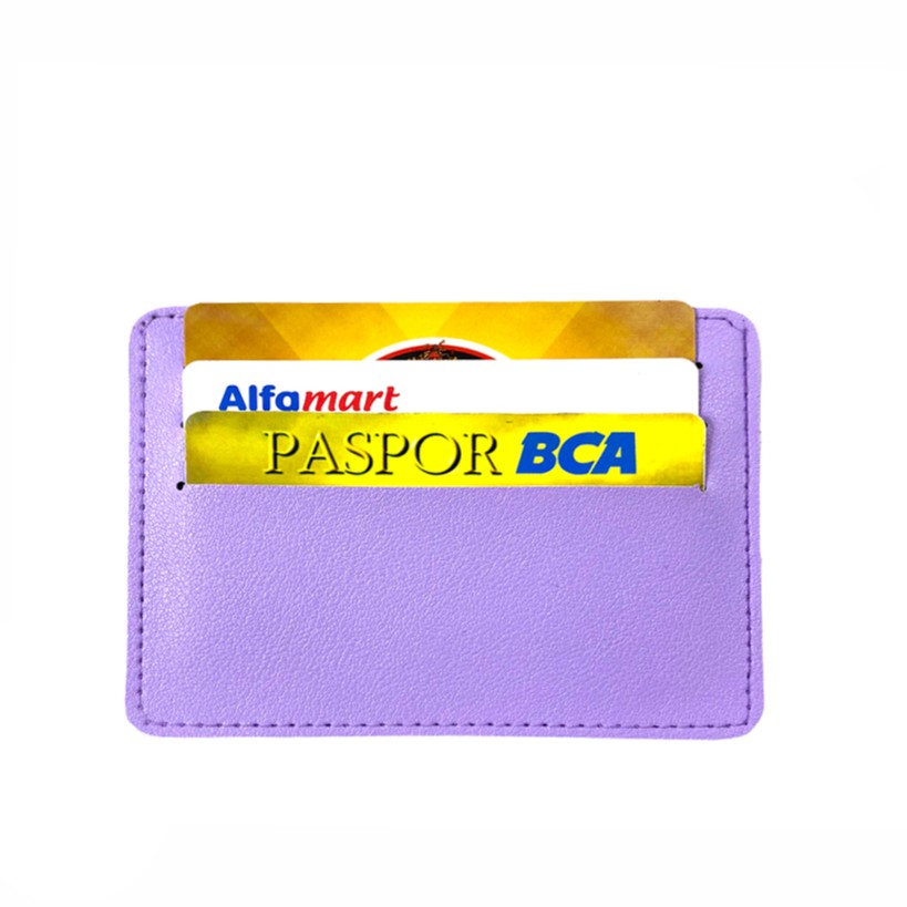 MEIMEISHOP FASHION WALLET SEMI KULIT CARD HOLDER 6 SLOT + 1 SLOT FOR MONEY