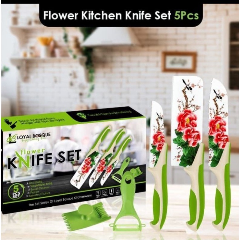 set pisau bunga || pisau dapur pisau buah