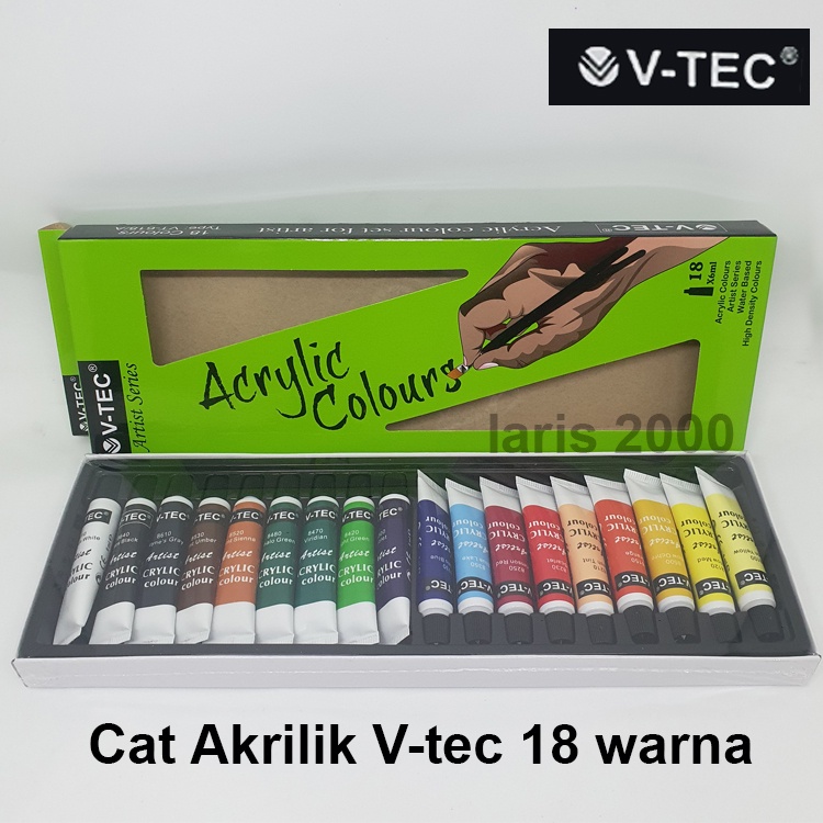 Cat Akrilik V-tec 18 Warna VT618