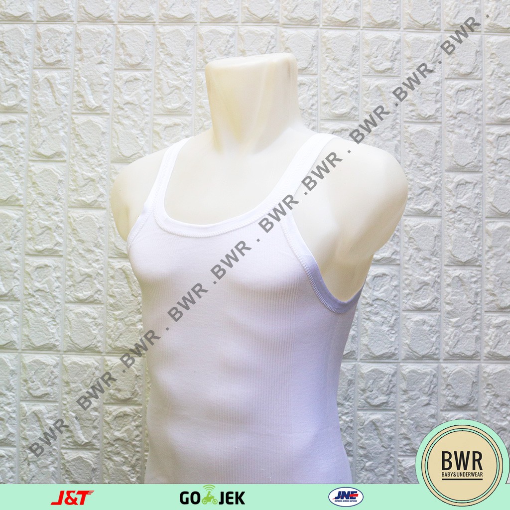 Singlet Pria Dewasa Hings 123B / Singlet Rider 123BS Koos Dalam Pria Singlet Putih Salur Daleman Cowok Jovac | Bwr