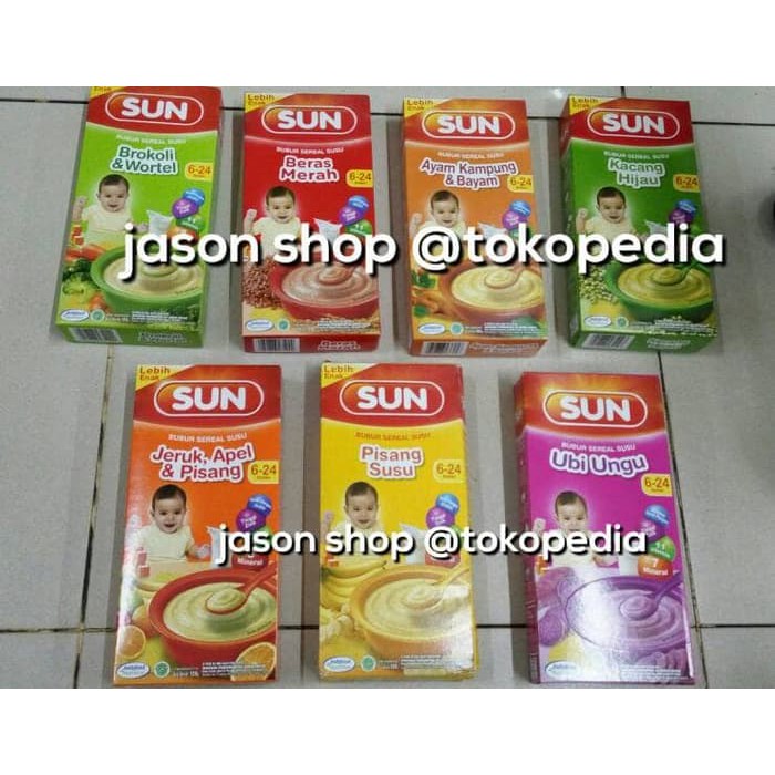Sun bubur bayi usia 6-24 bulan bubur bayi sun untuk usia 6-24 bulan
