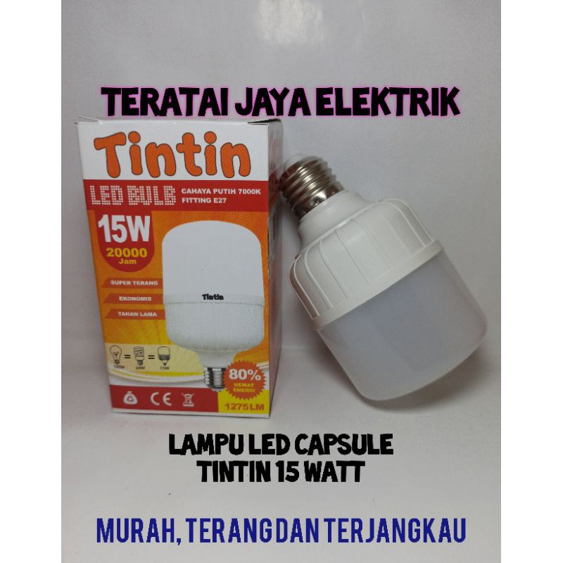 Bohlam Lampu Led bulb kapsul 15watt