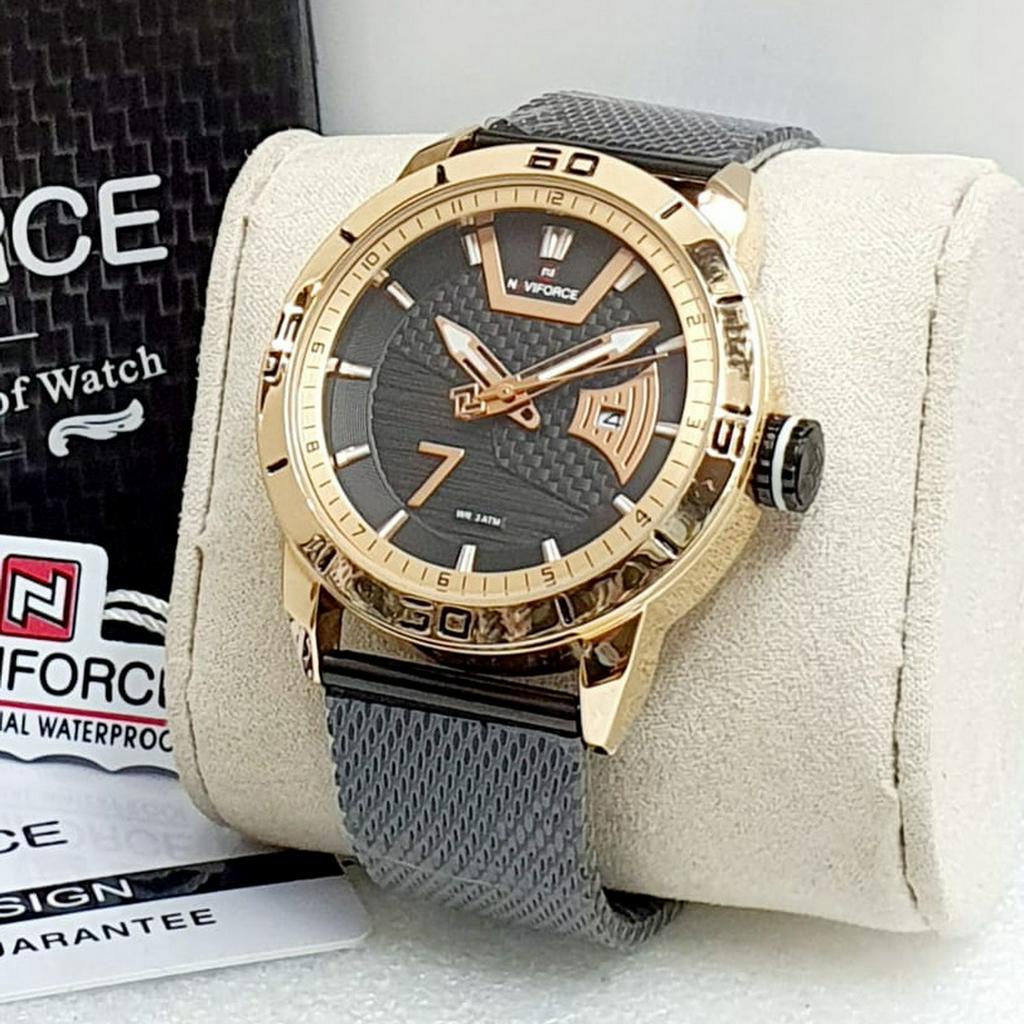 Jam Tangan Pria Naviforce NF 9155 Original Rantai