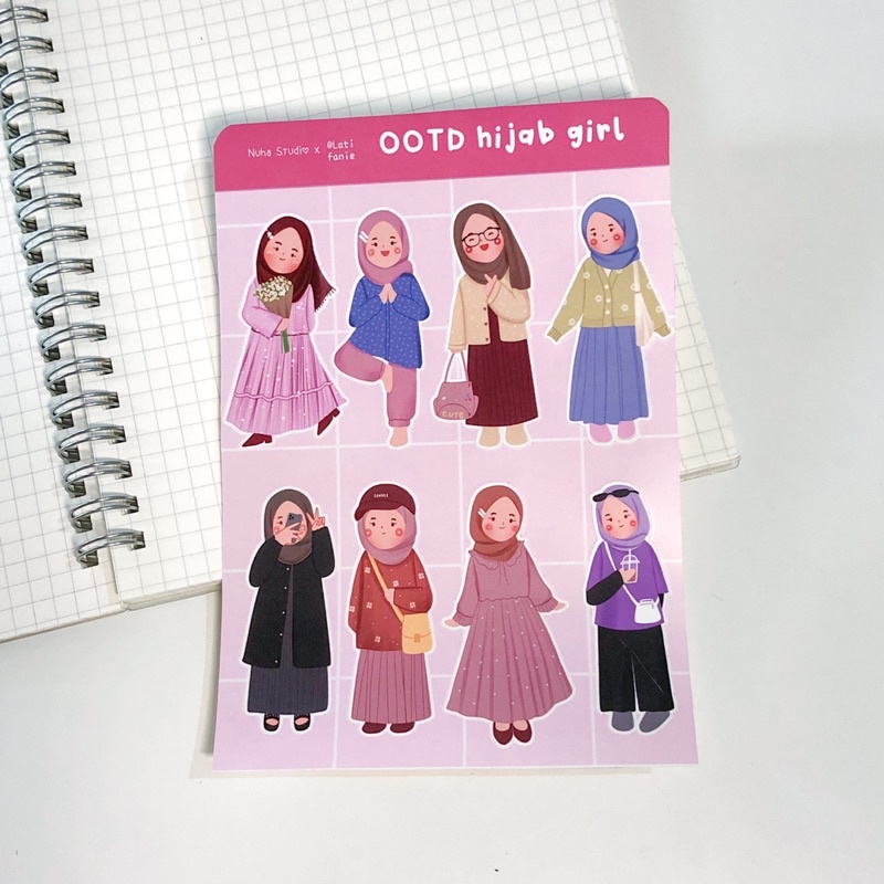 

Sticker by Latifanie | Tema Muslimah Islami OOTD | Aesthetic Sticker Estetik Stiker HP Laptop Botol Cute Waterproof Scrapbook Diary Journal Bujo Anti Air