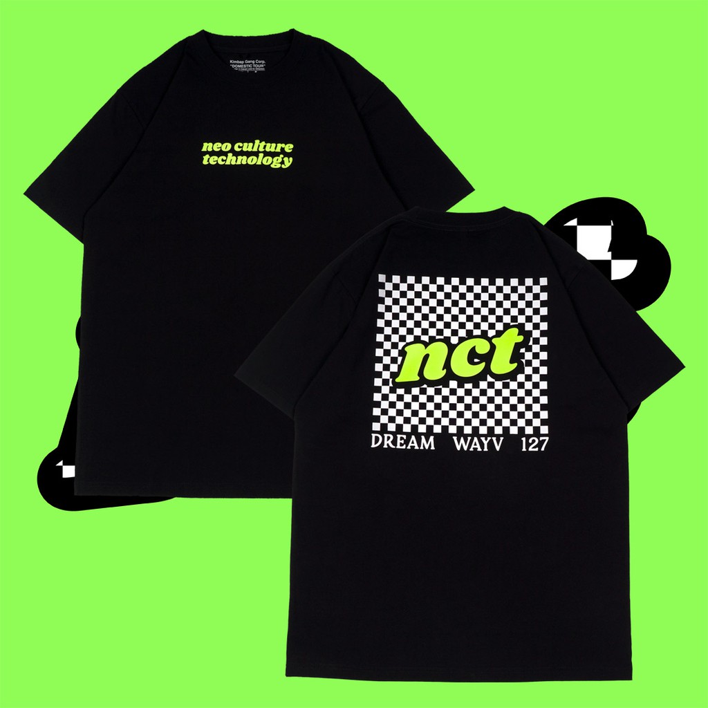 Kaos Pria Original 100% NCT Black Tee Unisex