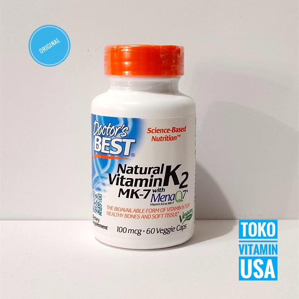 Doctor's Best Vitamin K2 MK7 100 mcg 60 Veggie Caps Doctor Best Vitamin K2 MK7 100mcg
