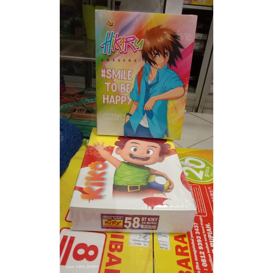 

PROMO BUKU TULIS kiky 58 LEMBAR ( PACK ) / BUKU TULIS KIKY 58 LEMBAR ISI 10 BUKU PER PACK Kiky 58 lembar