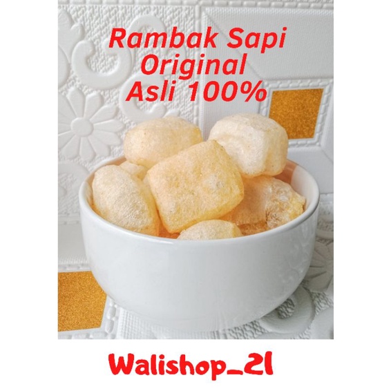 

Krupuk Kulit Rambak Sapi Asli 100% original