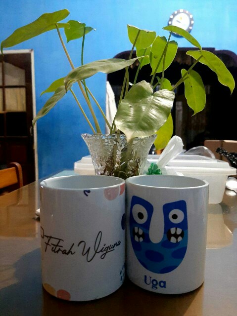 Mug Cangkir Animal Kid Inisial Huruf Abjad
